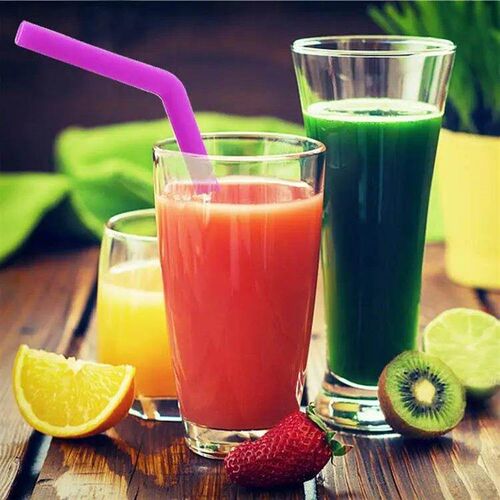 Reusable Silicone Straw Long Flexible Silicone Drinking Stra
