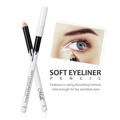 Women White Eyeliner Makeup Smooth Easy to Wear Eyes Brighte