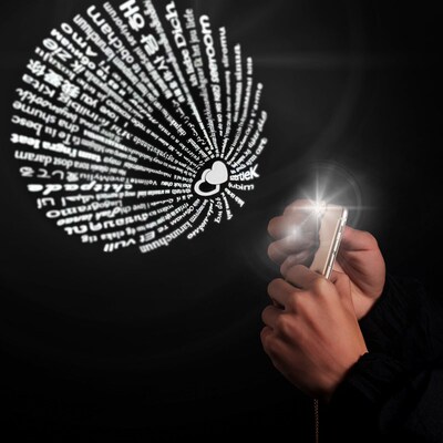 Fashion Projection Rings Sets For Couple Women 100 Language