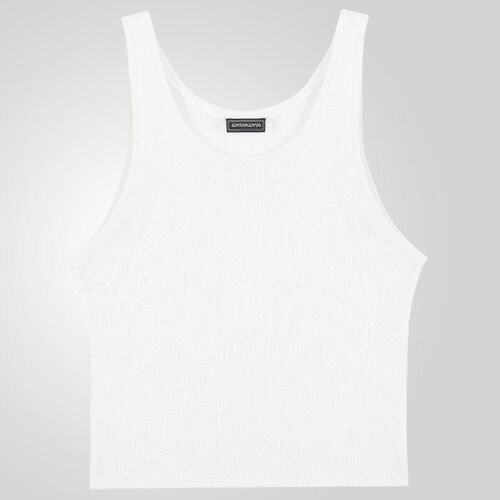 Mens White Base Sweater Loose Fitness Vest Sy0111