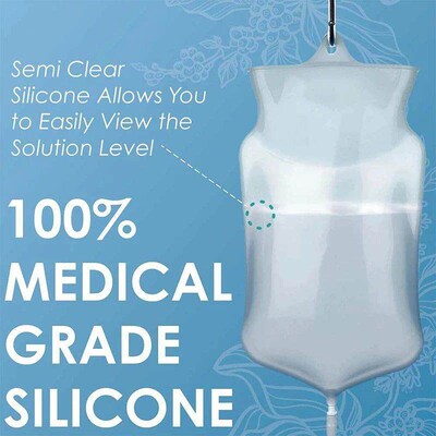 Coffee Enema Bag Bidet Kit Reusable Silicone Water Colon Cle