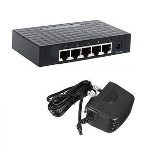 5 Port 10/100/1000Mbps Network Switcher Hub Fast Ethernet RJ