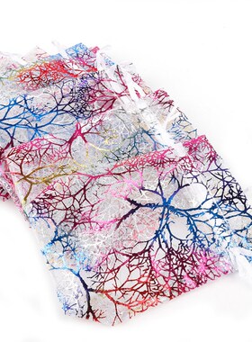 Wholesale 10/20/50Pcs 4 Sizes Drawstring Organza Bags White&