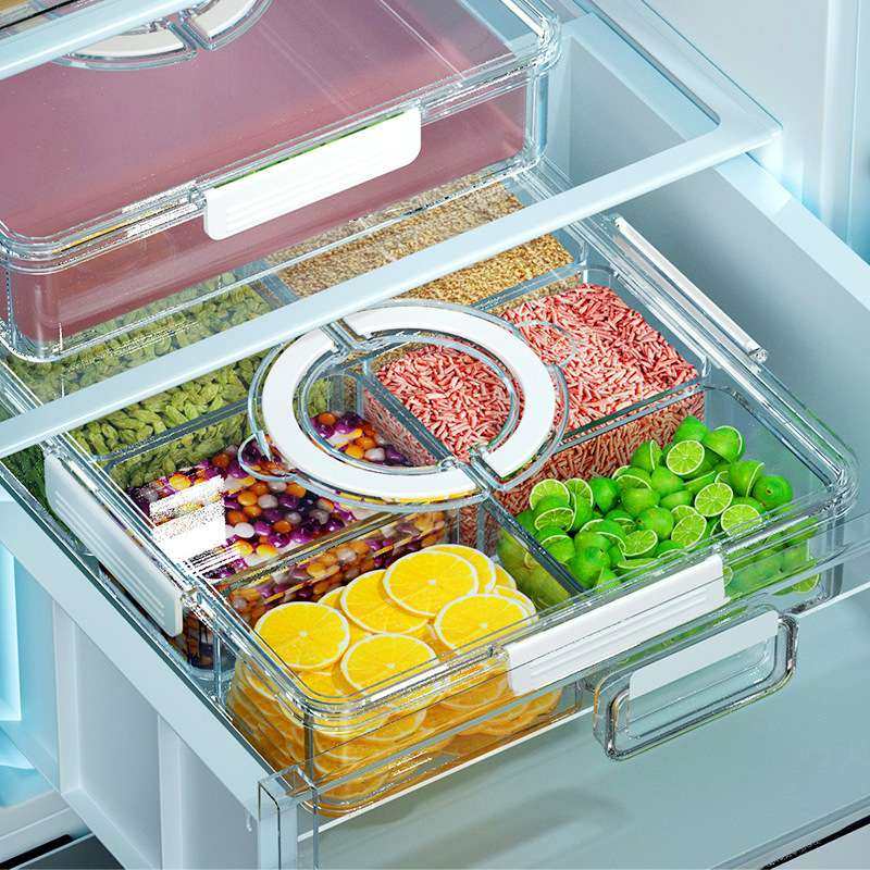 冰粉盒练摊密封小吃调料摆摊美食分隔收纳盒厨房配料香料盒保鲜盒,3C数码配件,其它配件,淘宝优惠券,粉丝福利购,淘宝优惠卷