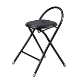 天坛靠背凳子折叠椅便携电脑椅宿舍椅办公培训椅家用餐椅圆凳 2把