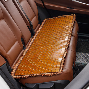 汽车坐垫后排凉席单个三件套竹片竹凉垫小车用品竹席货车大车座垫