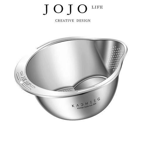 JOJOS L. PD.KACHEEG.沥水篮漏盆淘米盆滤水篮漏筛漏筐盆  纷乱