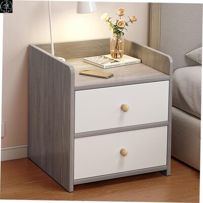 Mini Bedside Table Ultra Narrow Rounded Corner Locker