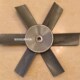 SF轴流风机铝合金风叶 耐高温防潮铝风叶烤箱工厂六叶七叶铝叶片