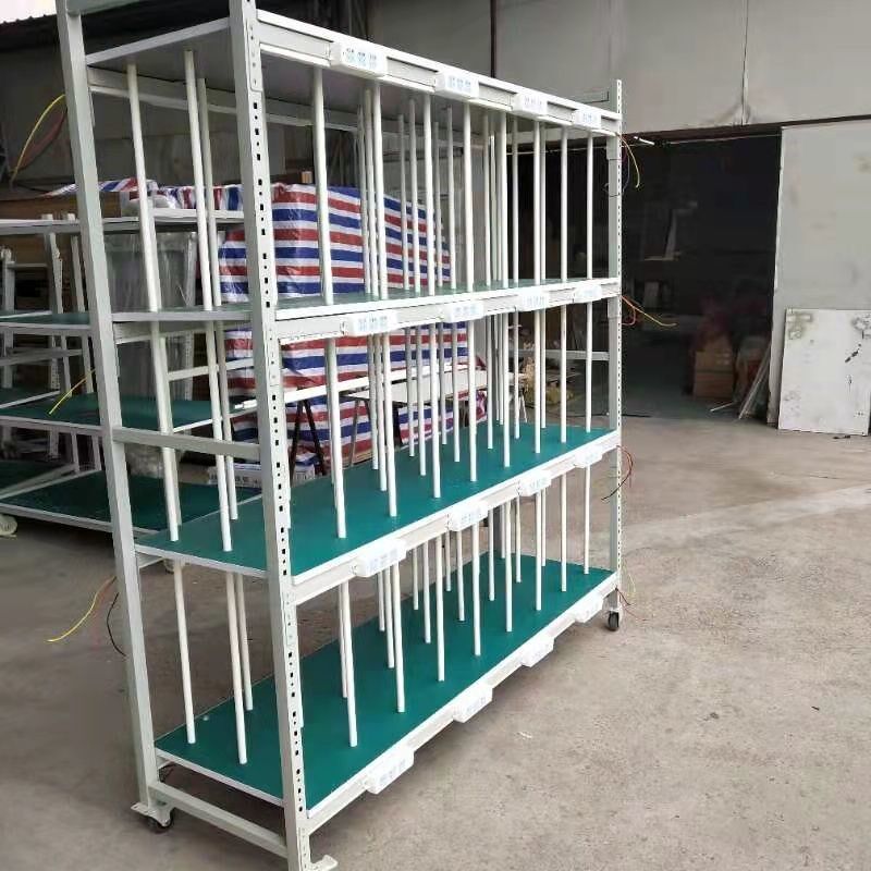 防静电老化架物料周转车测试灯具架货架可移动防静电轮子测试架