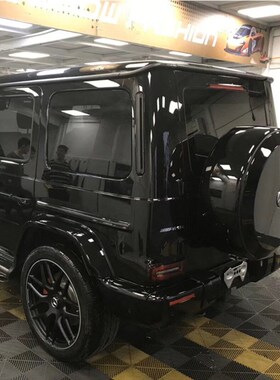 奔弛G级G500 G55 G65 G350改装G63AMG巴博斯不锈钢备胎罩框电镀圈