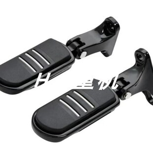 适用哈雷大道公路滑翔ST路王大滑翔正三轮改装 乘客脚踏支架后脚踏