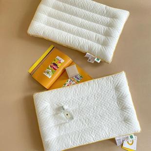 大豆纤维枕芯全棉60支磨毛绗缝枕头48*74成人护颈低枕单人立体枕