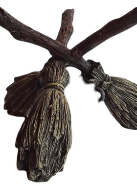 Besom水晶球摆件展示架树脂扫帚塔罗桌面装饰支架水晶球底座球座