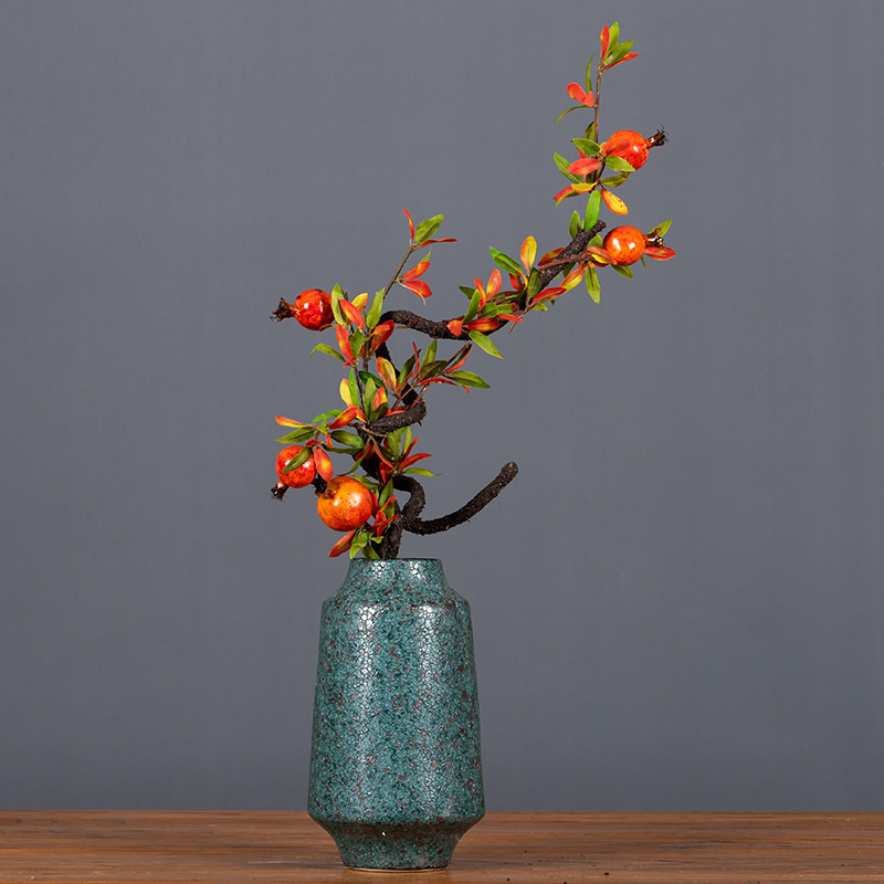 仿真花假花枝石榴果树客厅玄关中式插花花艺装饰摆件婚庆高品质,家居饰品,仿真花/假花,淘宝优惠券,粉丝福利购,淘宝优惠卷