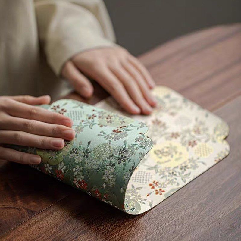 汉瓷轩-新款刺绣复古文艺两面可用防水茶巾 干泡台国风茶席杯垫,居家布艺,茶席,淘宝优惠券,粉丝福利购,淘宝优惠卷