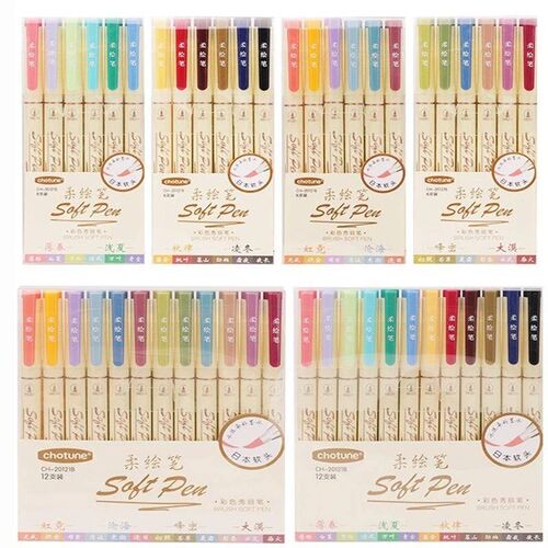 24/3 Color Vintage Watercolor Lettering Art Marker Drawing P