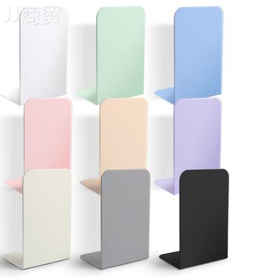 Lconcise style bookends desktop metal book stand金属书立书架