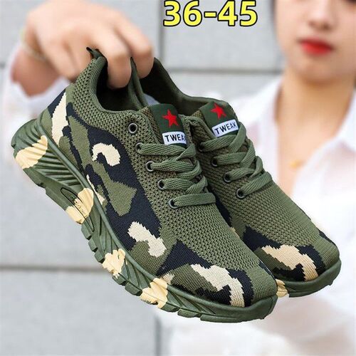 Camouflage Fashion Breathable Training Shoes for Men and Wom