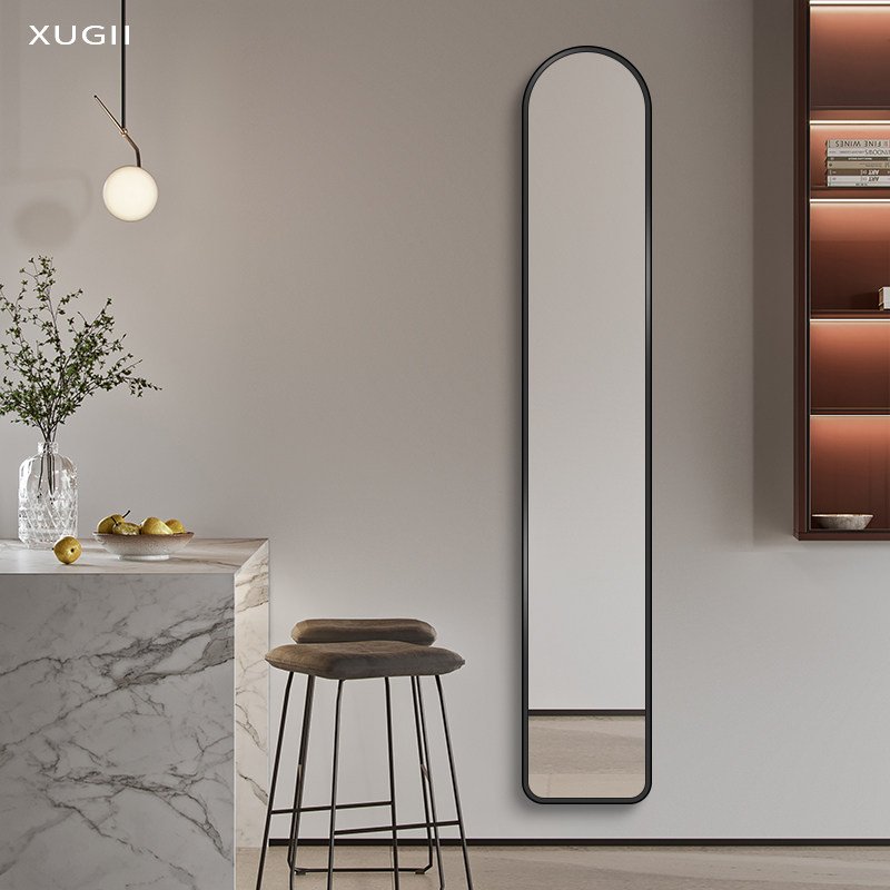 全身穿衣镜家用入户玄关镜超窄镜子卧室贴墙式试衣镜壁挂式防爆镜,住宅家具,穿衣镜,淘宝优惠券,粉丝福利购,淘宝优惠卷