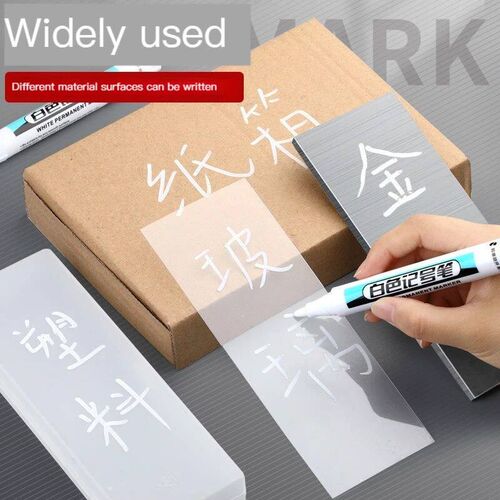 1/4Pcs White Permanent Paint Pen set for Wood Rock Plastic L