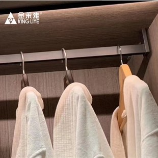 挂衣杆衣柜黑色方形衣杆衣橱挂杆固定法兰座衣通大衣柜衣架杆单杆