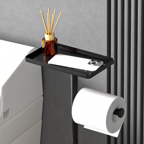 Bathroom Standing Shelf Multipurpose Iron Tissue Holder Toil