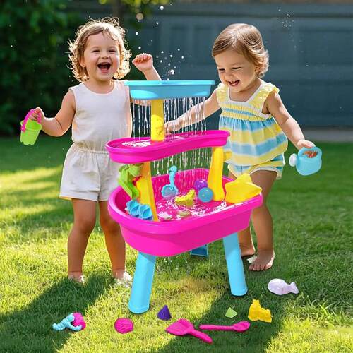 VATOS 3-Tier Water Table for Toddlers 37-Piece Kids Water Ta