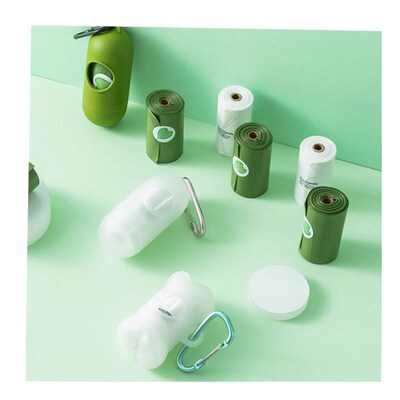 Pet Waste Bag Holder Dispenser Biodegradable Dog Poop Bags