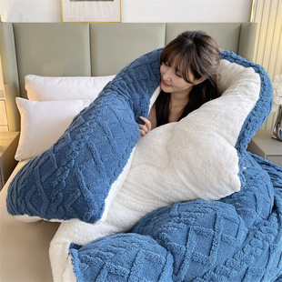 Warm Comforter Duvet Quilt Thick Blanket Wool Velvet Winter