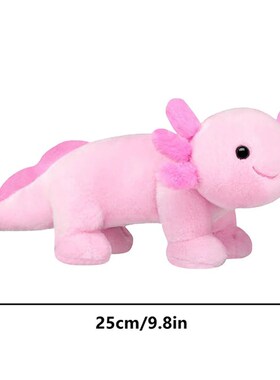 New 25cm Pink Axolotl Plush Toy Soft Stuffed Animal Cartoon