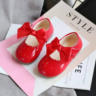 Toddlers Girls Shoes Childrens Flats PU Patent Leather Kids