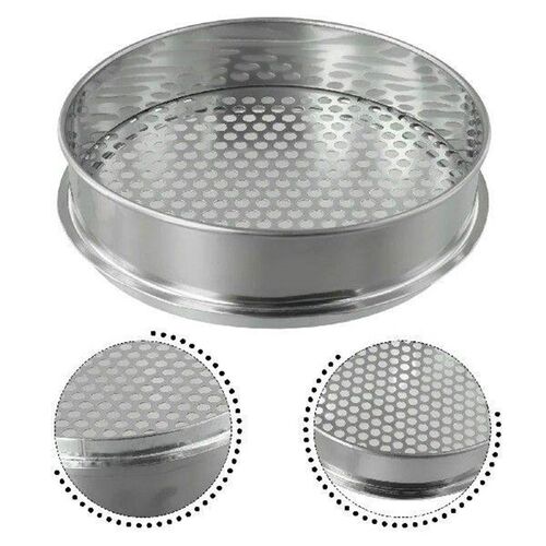 Metal Garden Sieve for Soil and Potting Compost, Silver