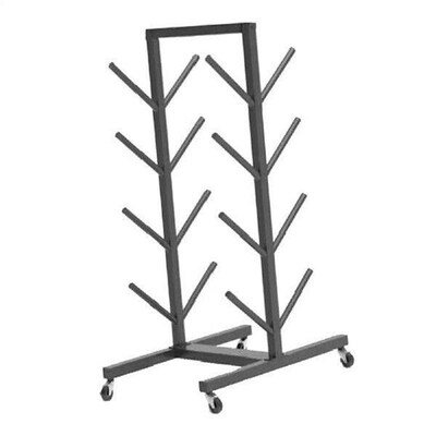 Skateboard Rack with Wheels Floor Stand Metal Ski and