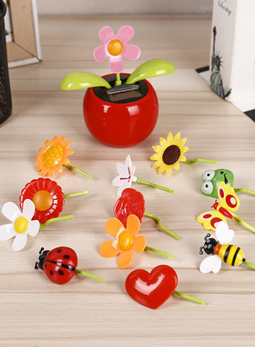 Funny Solar Powered Dancing Flower Swinging Toys Vibrant Fas