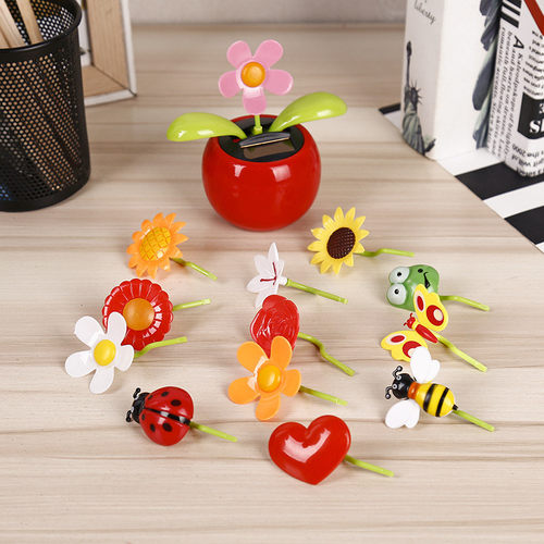 Funny Solar Powered Dancing Flower Swinging Toys Vibrant Fas