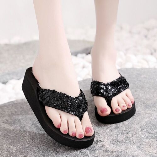 Outdoor Wedge Flip Flops AntiSlip Fashion Casual Thick Sole