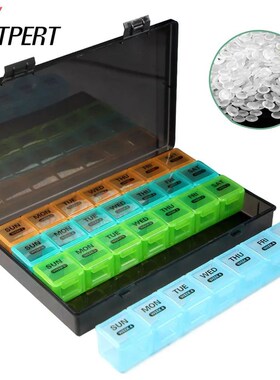 Large Monthly Pill Organizer 4 Weeks, Pill Box Organizer Wee
