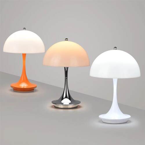 Mushroom table lamp PC luminous lampshade rechargeable desk