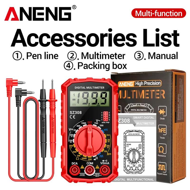 ANENG SZ308 Digital Multimeter   AC/DC Current Meter Voltage图片