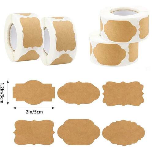 Self-adhesive Labels Spice Jars Stickers Kitchen Labels Spec