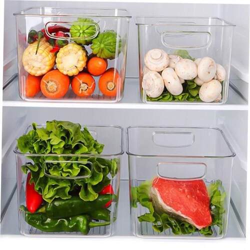 kitchen food container plastic cabinet storage box fridge