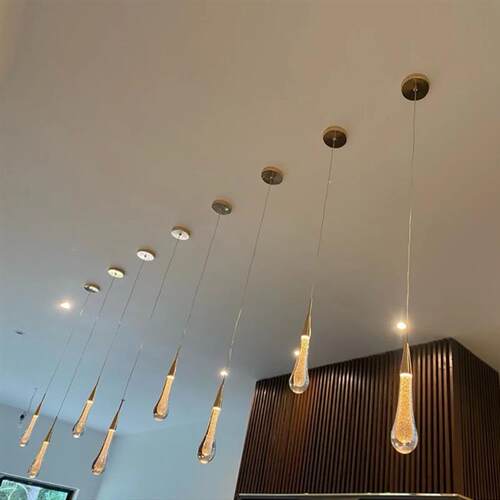 Customizable Post-Modern Crystal Glass led Pendant Lights Ha