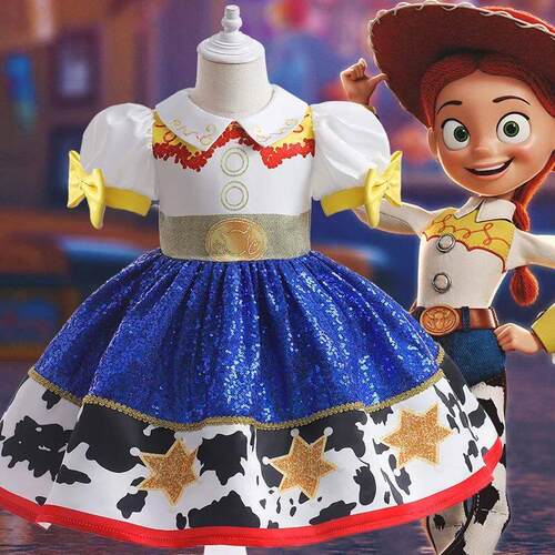 Toy Story Girls Jessie Dress Up Costume Children Woody