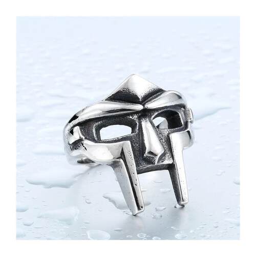 Classic Retro MF DOOM Mask Rings For Men Gladiator Punk Styl