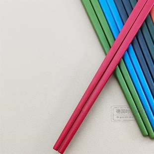 筷子高档防滑彩色筷子装 德国立人Now筷子装 家用色中式