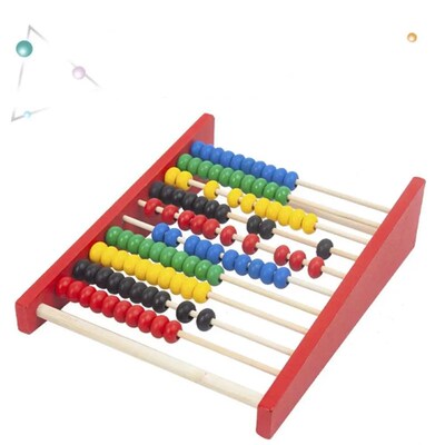 Wooden Abacus Learning Toy Calculation Bead Intelligence Dev