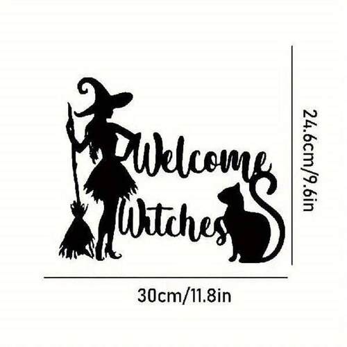 Gift Metal Halloween Witch Yard Decorative Handmade DIY