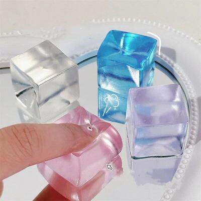 Fidget Toy Mini Squishy Toys Mochi Ice Block Sss Ball Toy Ka