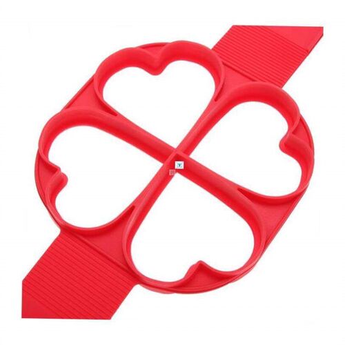 Nonstick Pancake Maker Egg Ring Maker 4 Holes Silicone Panca